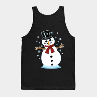 Happy Snowman Tank Top